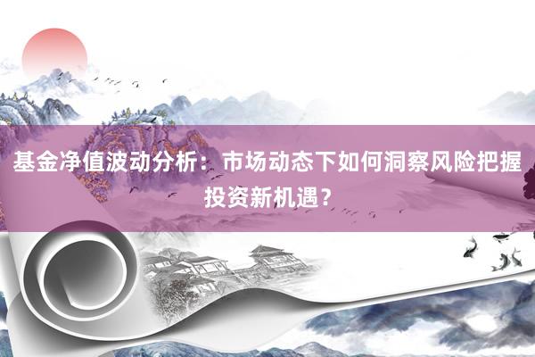 基金净值波动分析：市场动态下如何洞察风险把握投资新机遇？