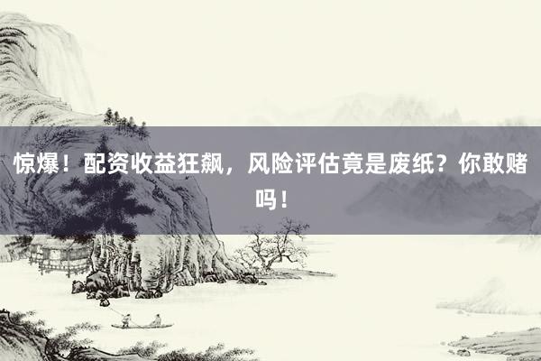 惊爆!配资收益狂飙,风险评估竟是废纸?你敢赌吗!